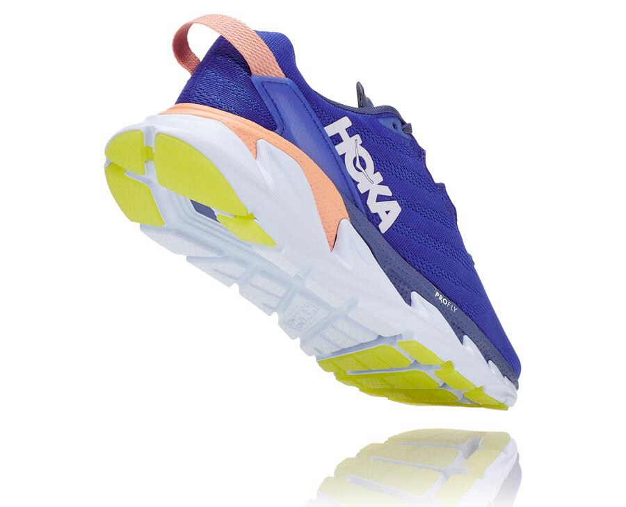 Hoka One One Koşu Ayakkabısı Kadın Mavi/Beyaz - Elevon 2 - RC3906512